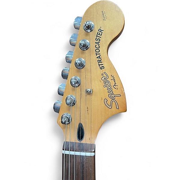 Used Squier Tom Delonge Signature Stratocaster Surf Green Solid Body Electric Guitar