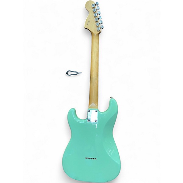 Used Squier Tom Delonge Signature Stratocaster Surf Green Solid Body Electric Guitar
