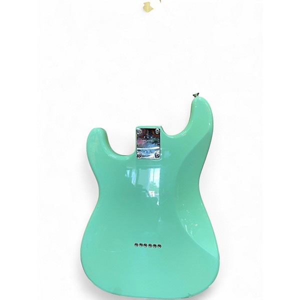 Used Squier Tom Delonge Signature Stratocaster Surf Green Solid Body Electric Guitar