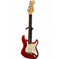 Used Fender American Deluxe Stratocaster Chrome Red Solid Body Electric Guitar