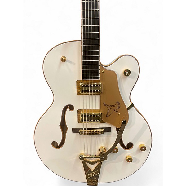Used Gretsch Guitars Synchromatic Falcon Snowcrest White Hollow Body Electric Guitar