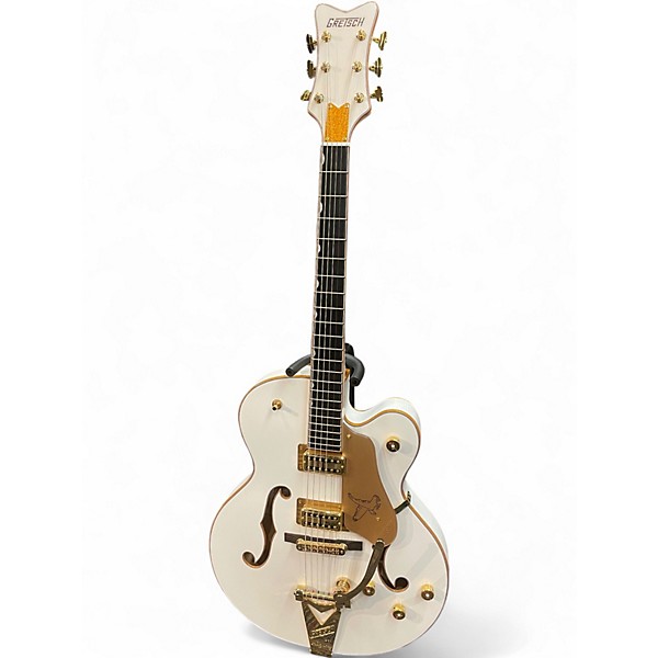 Used Gretsch Guitars Synchromatic Falcon Snowcrest White Hollow Body Electric Guitar