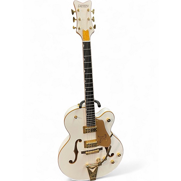 Used Gretsch Guitars Synchromatic Falcon Snowcrest White Hollow Body Electric Guitar