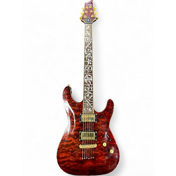Used Schecter Guitar Research Diamond Series C-1 Classic Amber Solid Body Electric Guitar