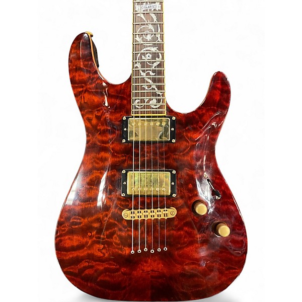 Used Schecter Guitar Research Diamond Series C-1 Classic Amber Solid Body Electric Guitar