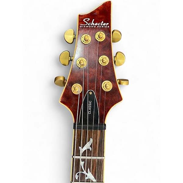 Used Schecter Guitar Research Diamond Series C-1 Classic Amber Solid Body Electric Guitar