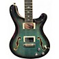 Used PRS SE Hollowbody II Piezo Peacock Blue Hollow Body Electric Guitar