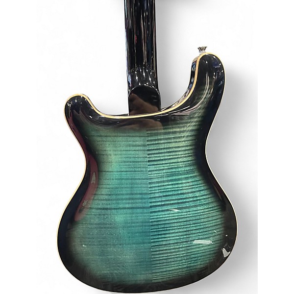 Used PRS SE Hollowbody II Piezo Peacock Blue Hollow Body Electric Guitar