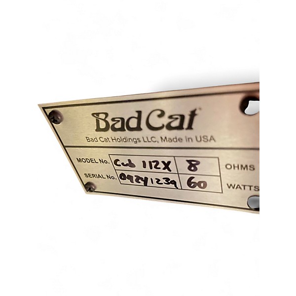 Used Bad Cat cub 112x Guitar Cabinet