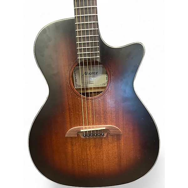Used Alvarez AG66CE2 Brown Sunburst Acoustic Guitar