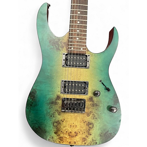 Used Ibanez RG421 Caribbean Shoreline Solid Body Electric Guitar