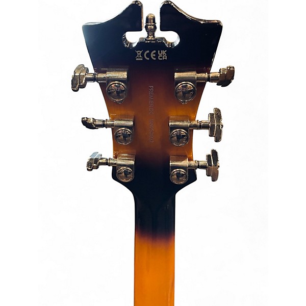 Used D'Angelico Premier Series DC NATURAL Hollow Body Electric Guitar