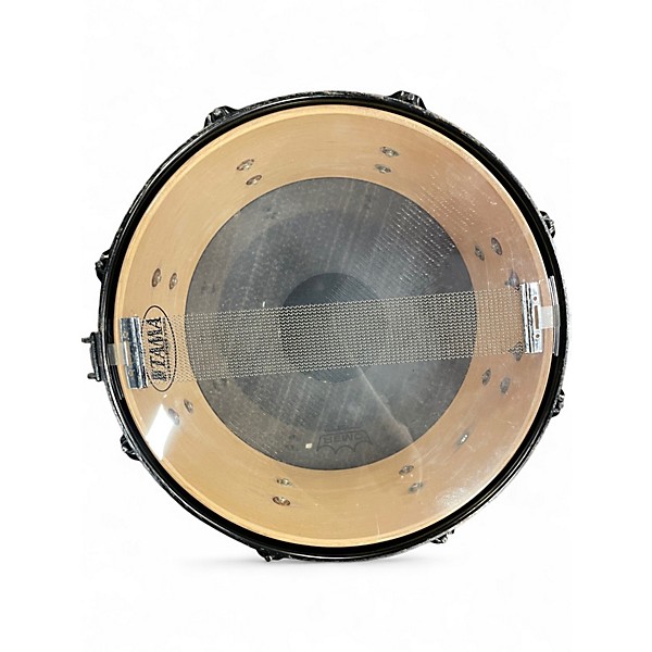 Used TAMA 13X7 Artwood Snare black sparkle Drum