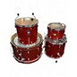 Used Ludwig 4 Piece LUDWIG CENTENNIAL ZEP  RED SPARKLE Drum Kit thumbnail