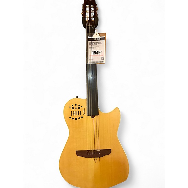 Used 2005 Godin MULTIAC FRETLESS Natural Acoustic Electric Guitar