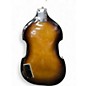 Used Univox Violin Body Bass 2 Tone Sunburst Electric Bass Guitar