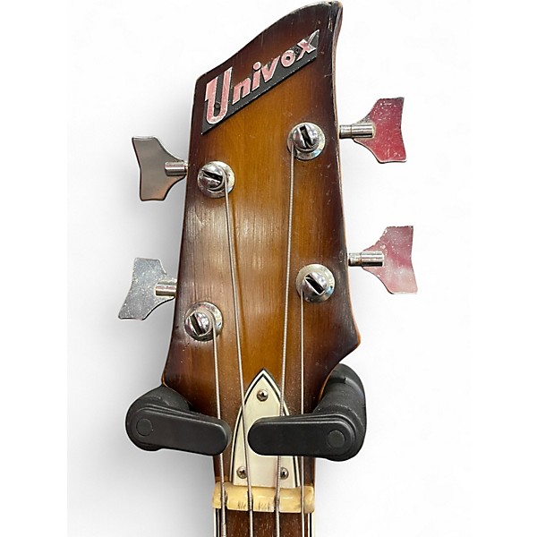 Used Univox Violin Body Bass 2 Tone Sunburst Electric Bass Guitar