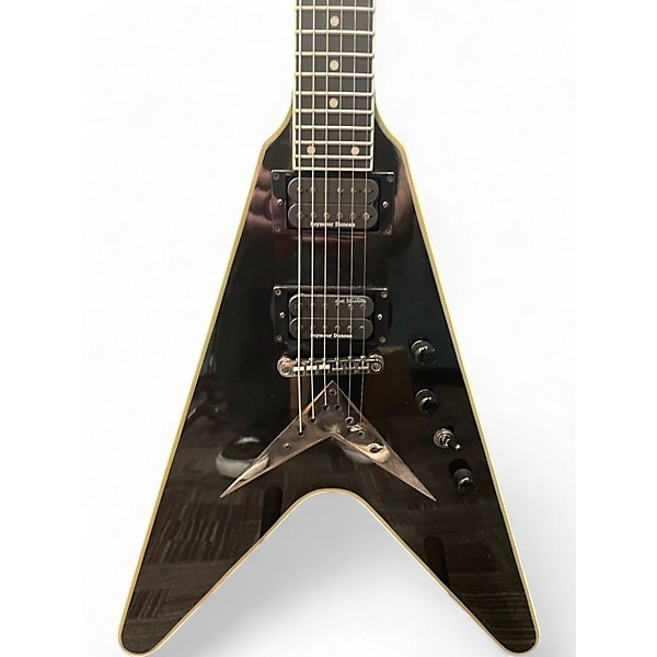 Used Epiphone DAVE MUSTAINE SIGNATURE FLYING V CUSTOM Metallic Black Solid Body Electric Guitar