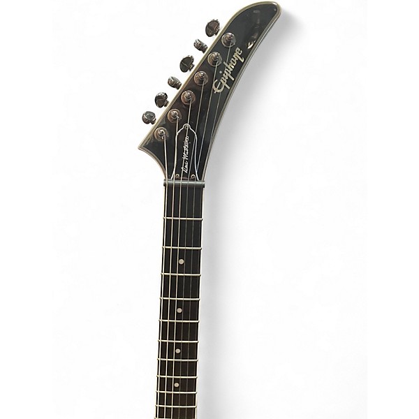 Used Epiphone DAVE MUSTAINE SIGNATURE FLYING V CUSTOM Metallic Black Solid Body Electric Guitar