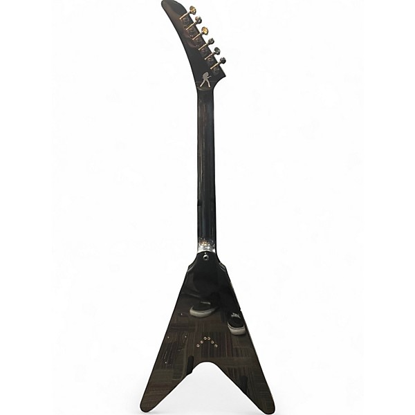 Used Epiphone DAVE MUSTAINE SIGNATURE FLYING V CUSTOM Metallic Black Solid Body Electric Guitar