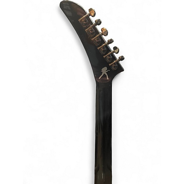 Used Epiphone DAVE MUSTAINE SIGNATURE FLYING V CUSTOM Metallic Black Solid Body Electric Guitar
