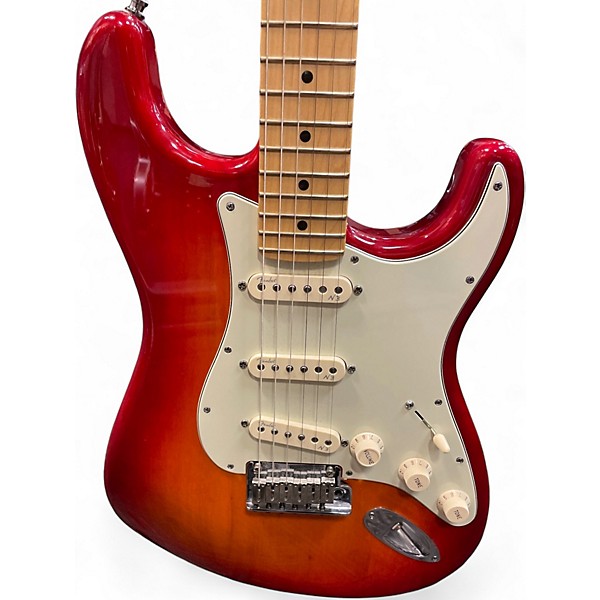 Used Fender AMERICAN DELUXE STRATOCASTER 60TH ANIVERSARY Aged Cherry Sunburst Solid Body Electric Guitar