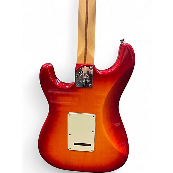 Used Fender AMERICAN DELUXE STRATOCASTER 60TH ANIVERSARY Aged Cherry Sunburst Solid Body Electric Guitar