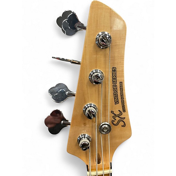 Used SX VINTAGE JAZZ Natural Electric Bass Guitar