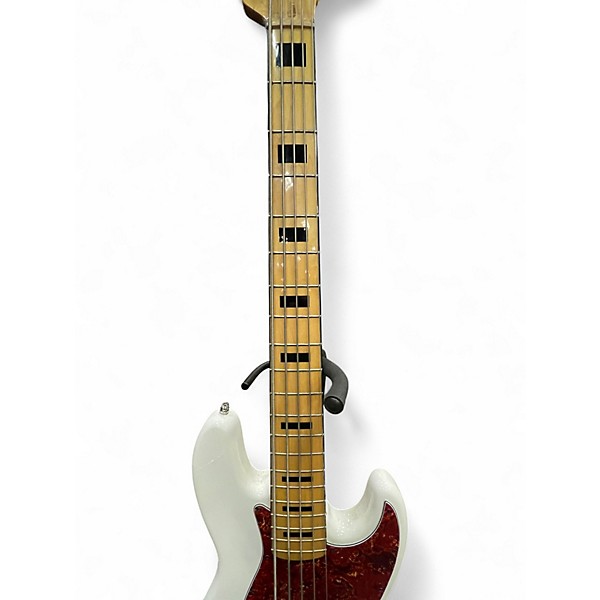 Used Squier Vintage Modified Jazz Bass V Olympic White Electric Bass Guitar