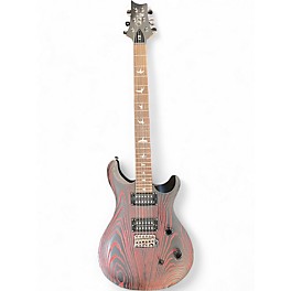Used PRS SE Swamp Ash Sandblasted LTD Black with Red Solid Body Electric Guitar