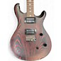 Used PRS SE Swamp Ash Sandblasted LTD Black with Red  Solid Body Electric Guitar