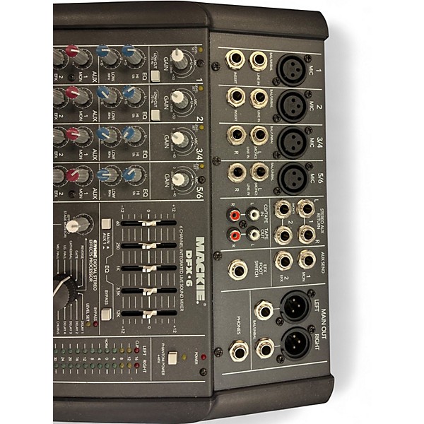 Used Mackie DFX6 Unpowered Mixer