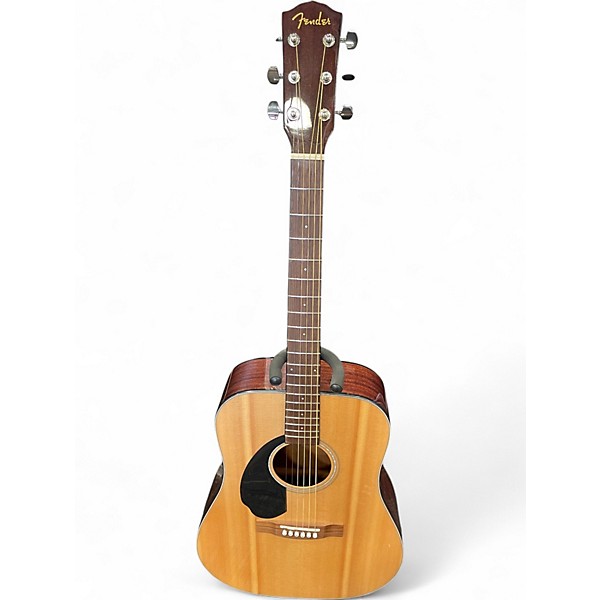 Used Fender CD60 Dreadnought Natural Acoustic Guitar