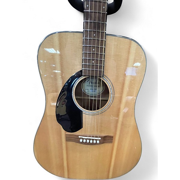 Used Fender CD60 Dreadnought Natural Acoustic Guitar