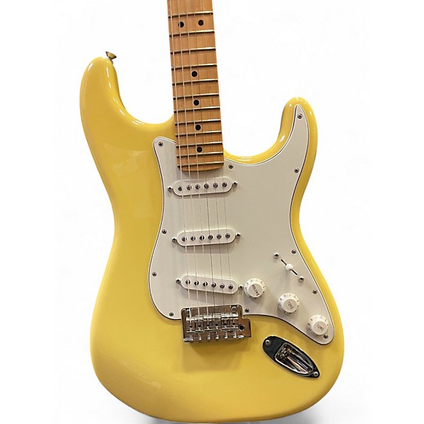 Used Fender Player Stratocaster HIALEAH YELLOW Solid Body Electric Guitar