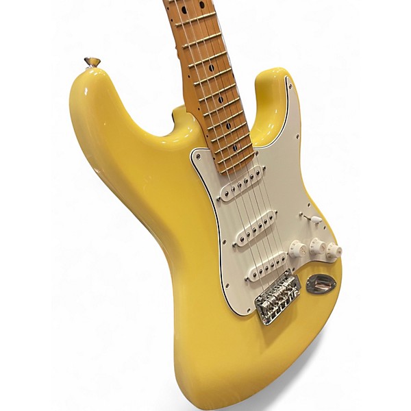 Used Fender Player Stratocaster HIALEAH YELLOW Solid Body Electric Guitar