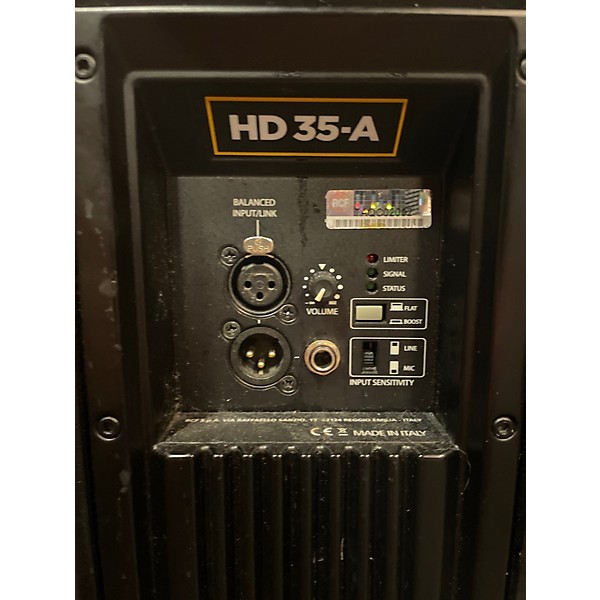 Used RCF HD35-A Active Powered 1400W Two-Way 15" Speaker Powered Speaker