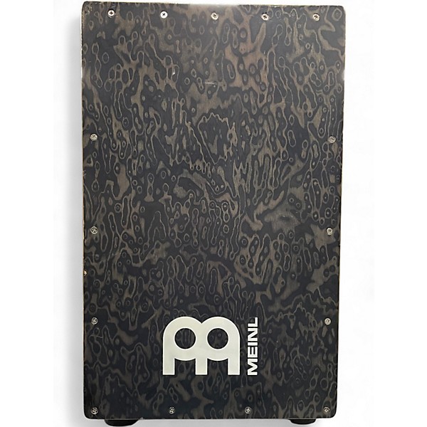 Used MEINL String Cajon Black Makah Burl Frontplate Cajon