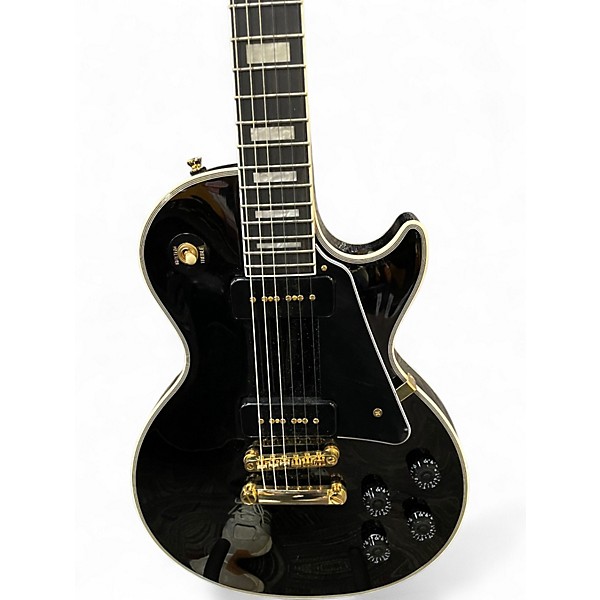 Used Epiphone Les Paul Custom Black Solid Body Electric Guitar