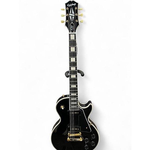 Used Epiphone Les Paul Custom Black Solid Body Electric Guitar