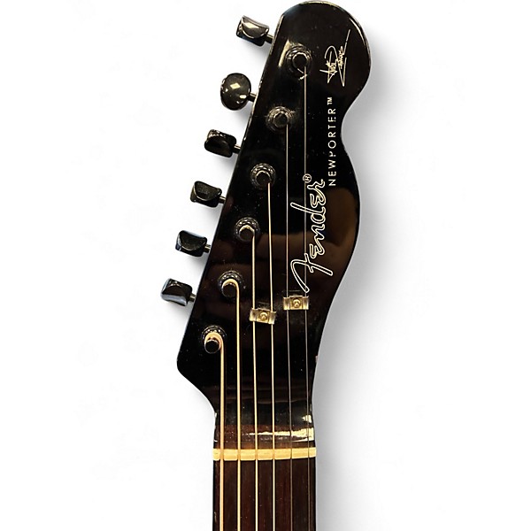 Used Fender Avril Lavigne Newporter Black Acoustic Electric Guitar