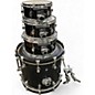 Used Pacific  4 Piece 4 Piece Drum Set Black Drum Kit
