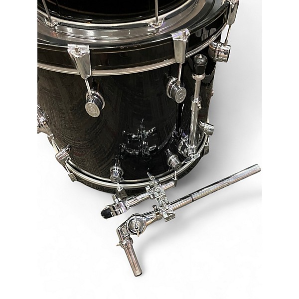 Used Pacific  4 Piece 4 Piece Drum Set Black Drum Kit
