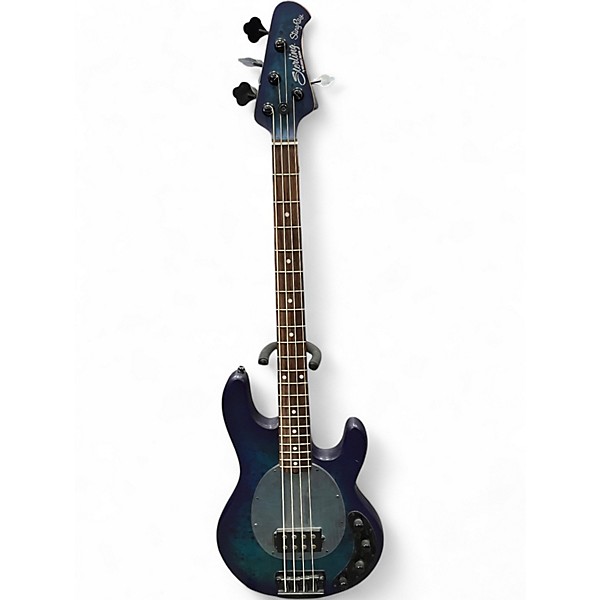 Used Sterling by Music Man Ray34 Trans Blue Electric Bass Guitar
