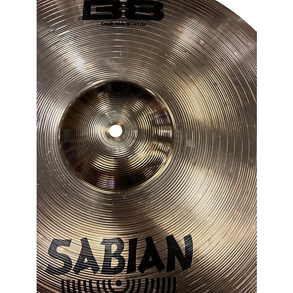 Used SABIAN 18in B8 Crash Ride Cymbal