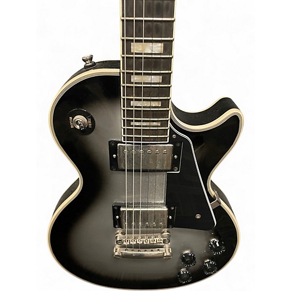 Used Epiphone Les Paul Custom Silver Burst Solid Body Electric Guitar