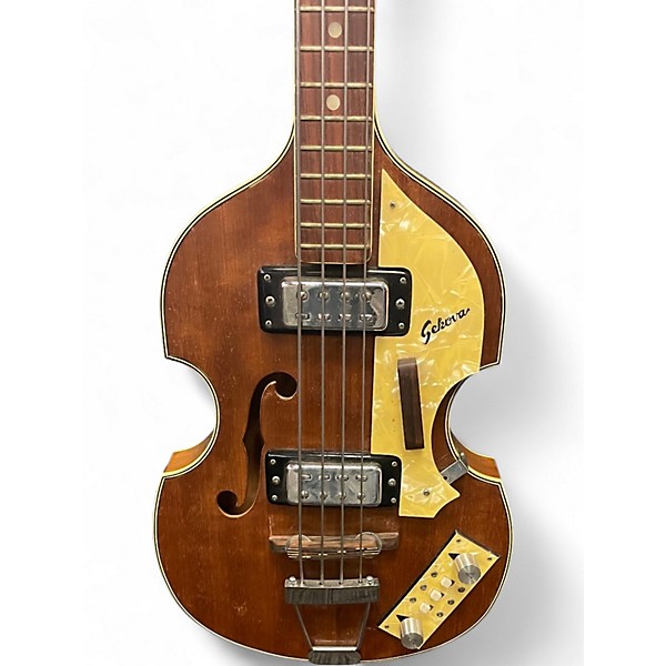 Used Sekova VIOLIN BASS Natural Electric Bass Guitar