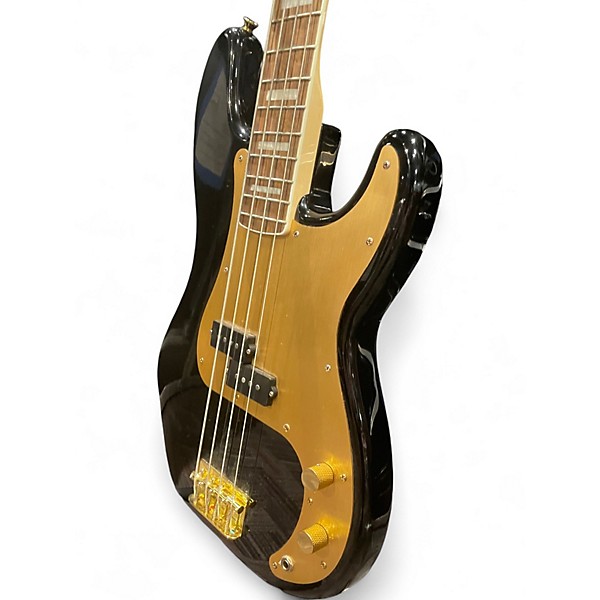 Used Squier 40TH ANNIVERSARY PRECISION Black Electric Bass Guitar