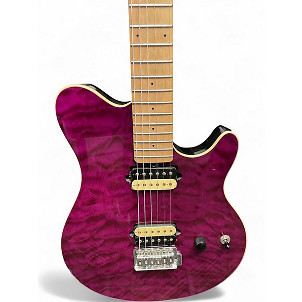 Used OLP mm1 Purple Solid Body Electric Guitar