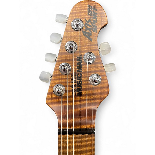 Used 2025 Ernie Ball Music Man Axis Super Sport HH Honey Pot Flame Solid Body Electric Guitar